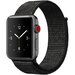 Curea iUni compatibila cu Apple Watch 1/2/3/4/5/6/7, 40mm, Nylon Sport, Woven Strap, Dark Black